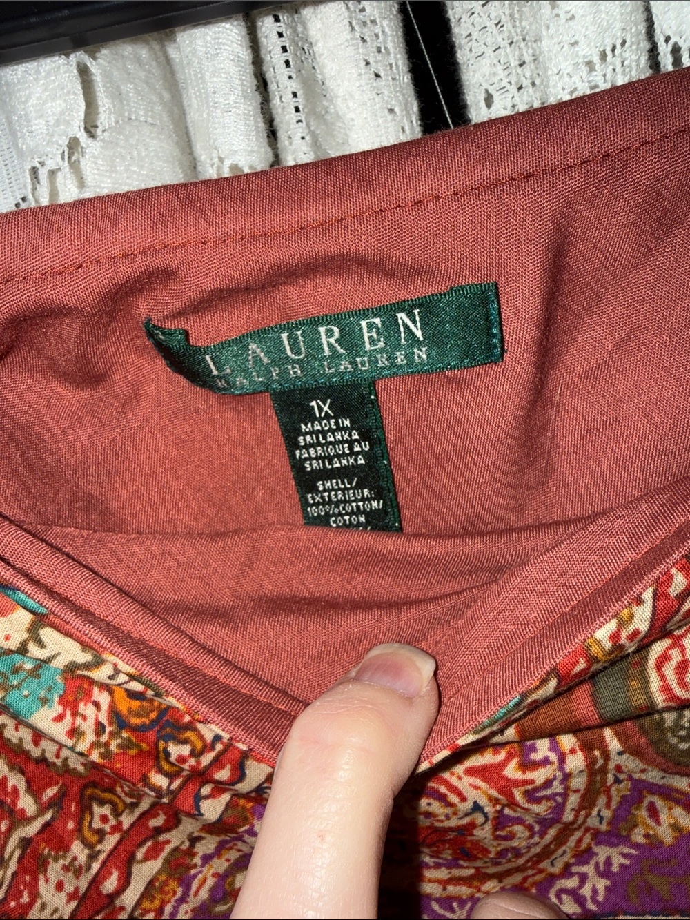 Lauren Ralph Lauren Paisley Tiered Maxi Skirt in Rust, Olive & Teal - Picture 4 of 6